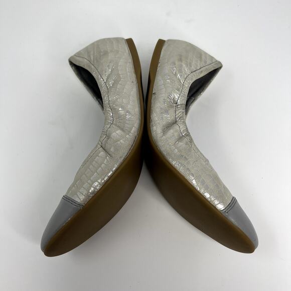 Cole Haan Women's NEW Metallic Snakeskin Ballet Flats - Picture 6 of 9
